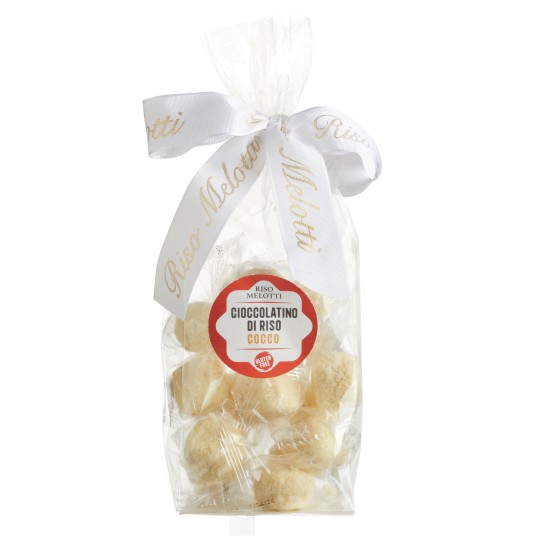 - Rice based Chocolates with white Chocolate and Coconut